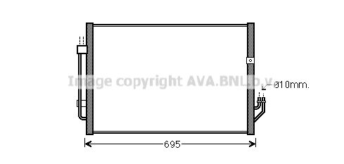 AVA QUALITY COOLING Конденсатор, кондиционер DN5331